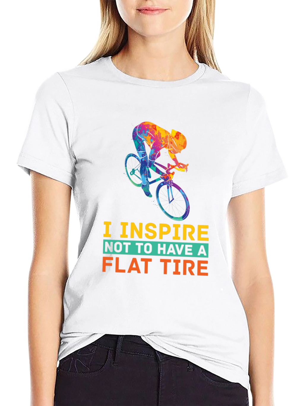Inspire Flat Tire T-Shirt - Cycling Tee