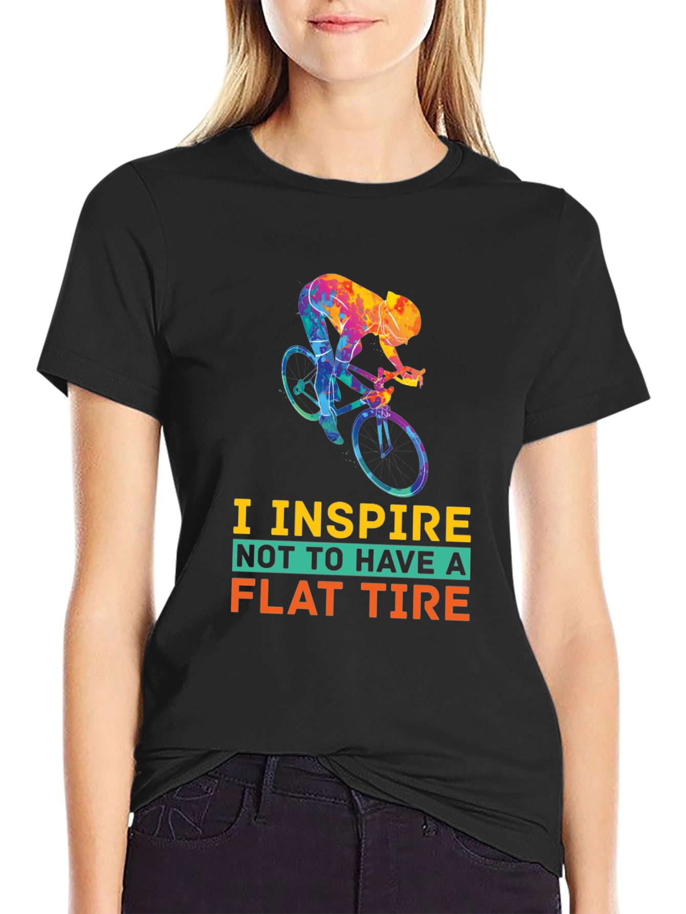 Inspire Flat Tire T-Shirt - Cycling Tee