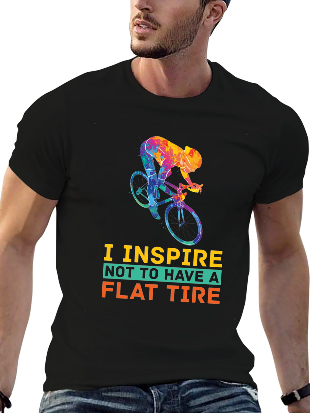 Inspire Flat Tire T-Shirt - Cycling Tee