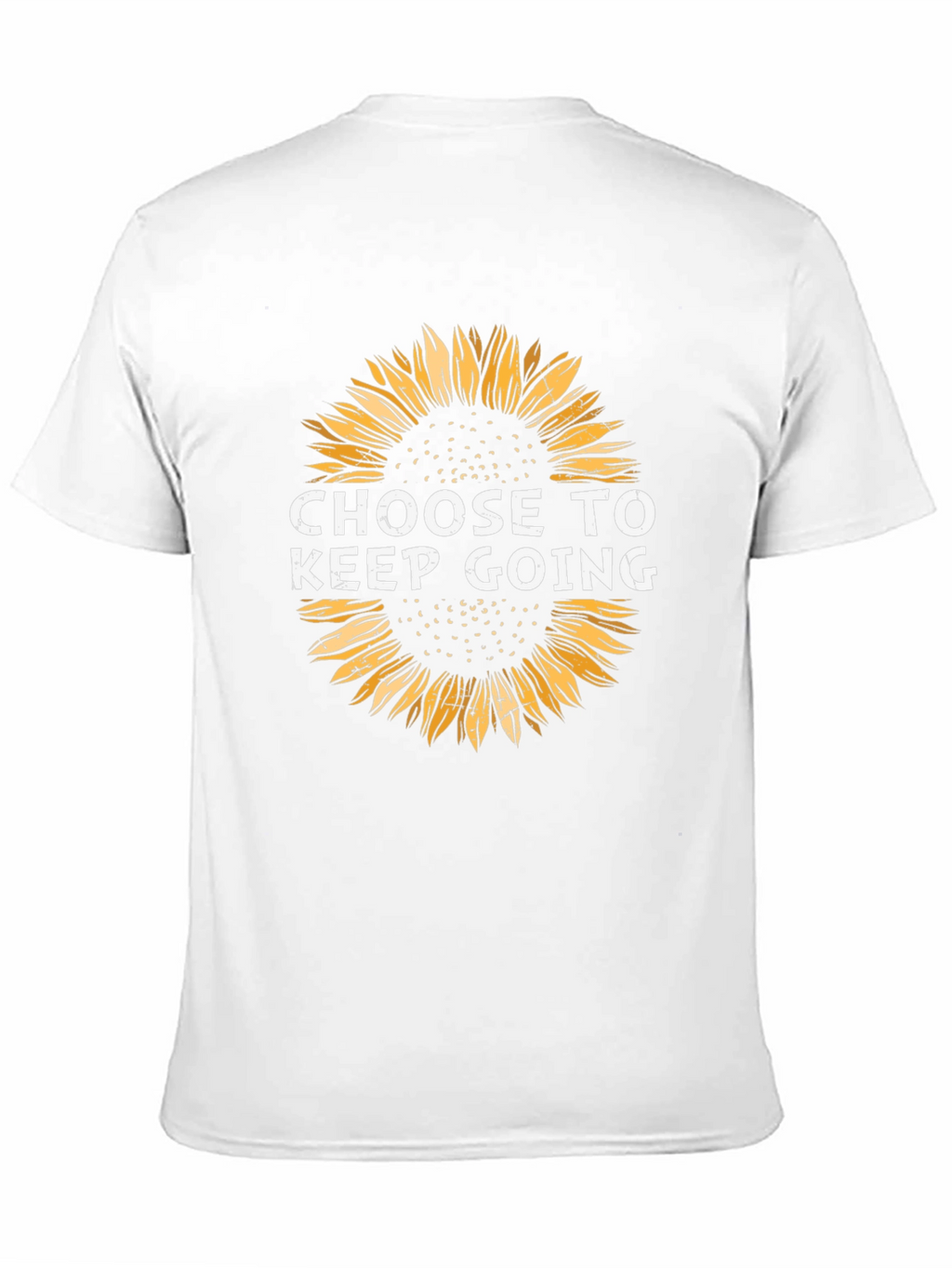 Choose to Keep Going Sunflower Black T-Shirt