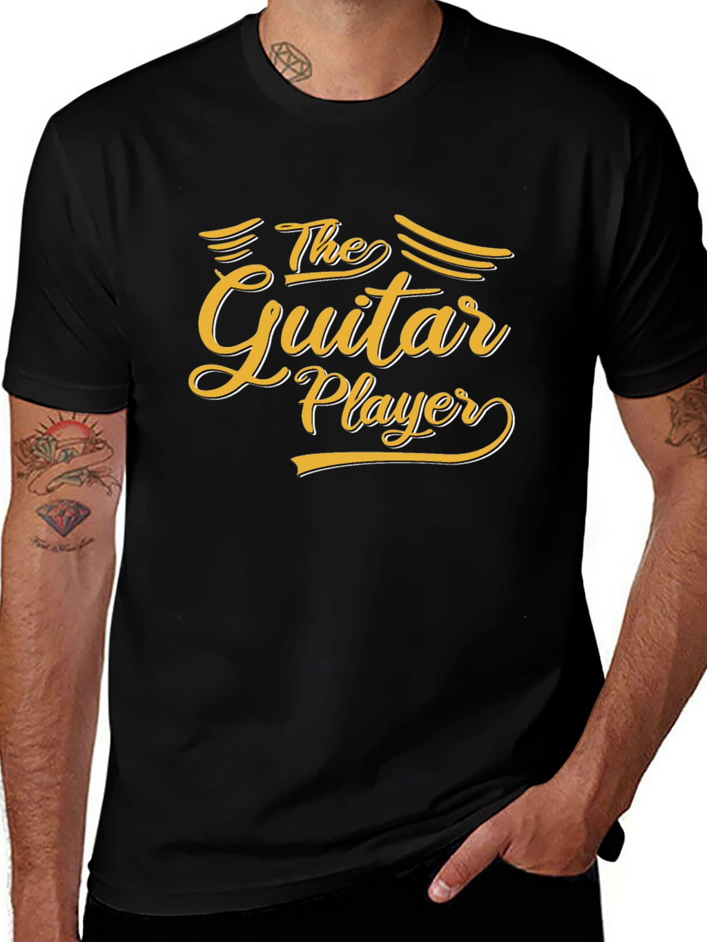 The Guitar Player Graphic Tee - Musician Gift