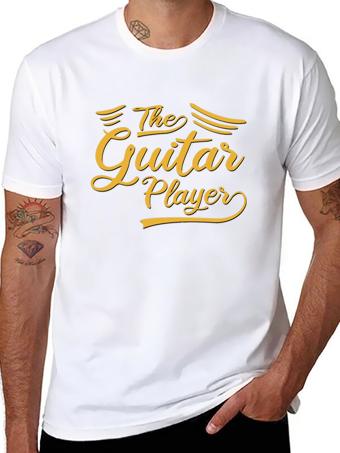 The Guitar Player Graphic Tee - Musician Gift