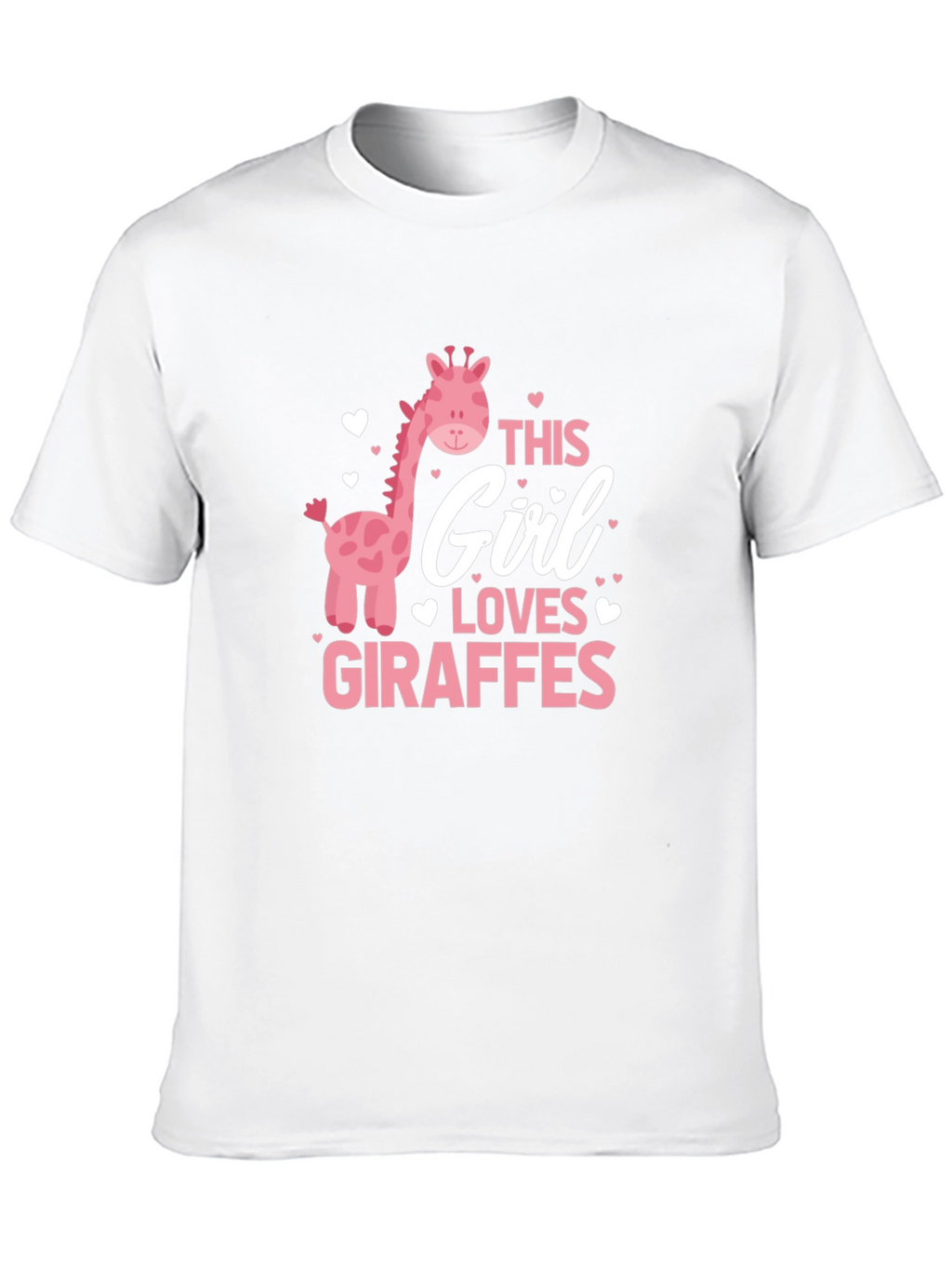 Giraffe Lover Tee - Black Cotton T-Shirt
