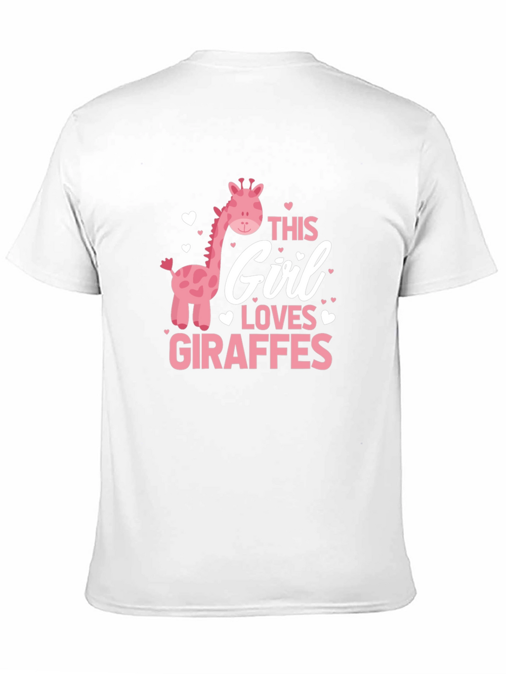 Giraffe Lover Tee - Black Cotton T-Shirt