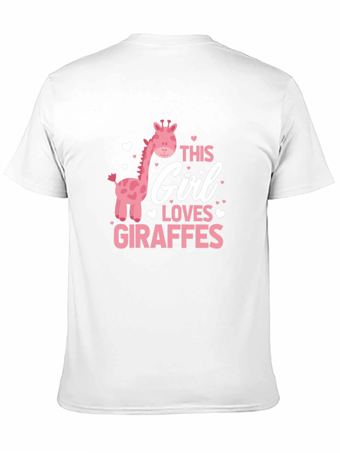 Giraffe Lover Tee - Black Cotton T-Shirt