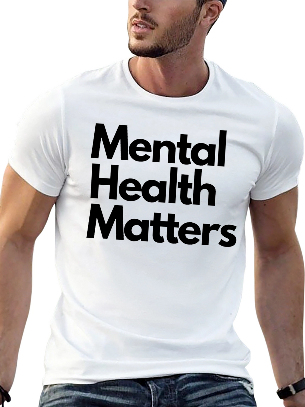 Mental Health Matters Black Graphic Tee