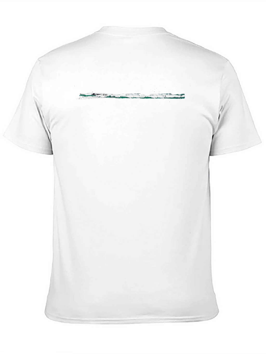 Modern Black T-Shirt with Brush Stroke Design