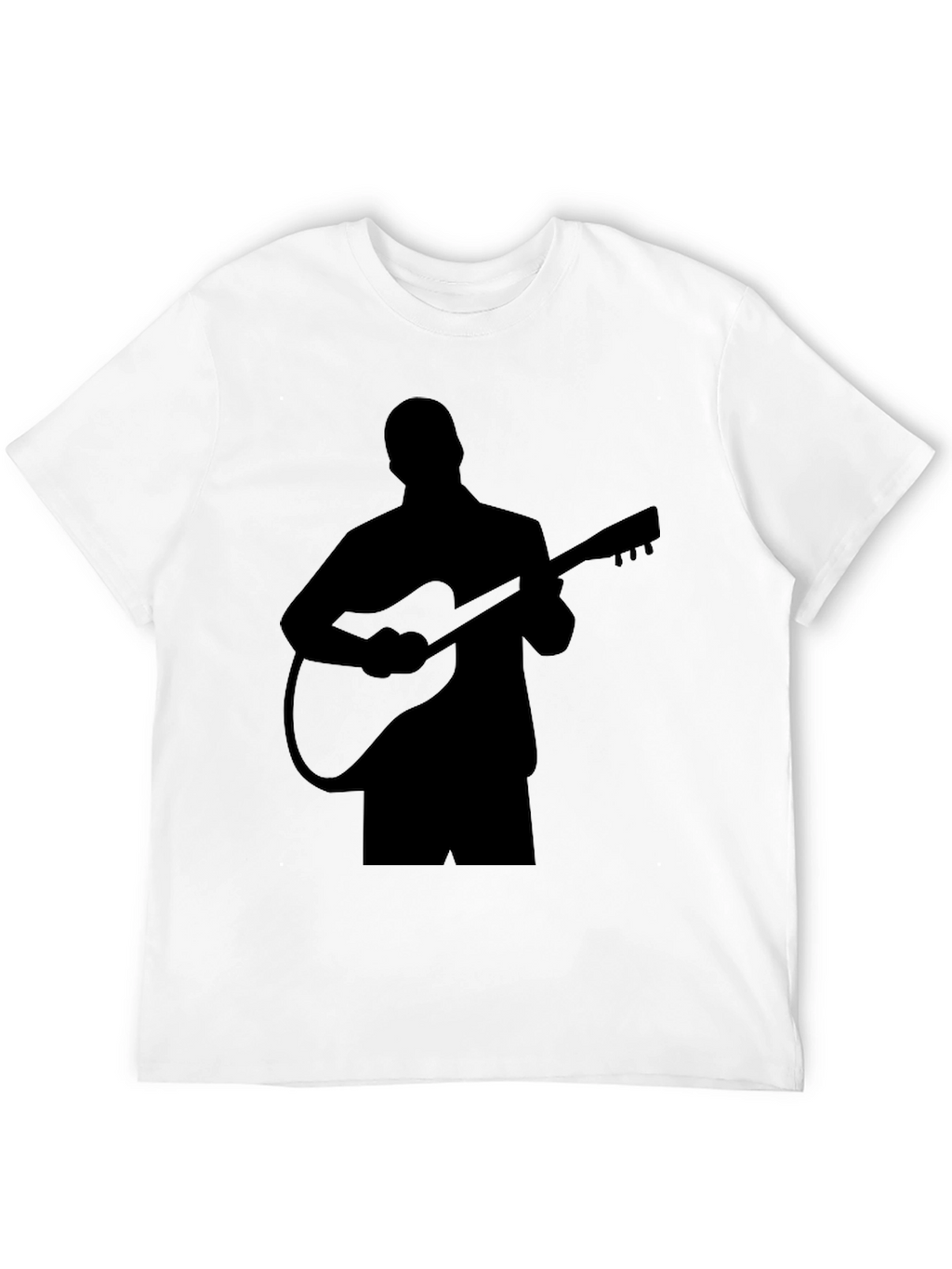 Guitar Player Silhouette Black T-Shirt