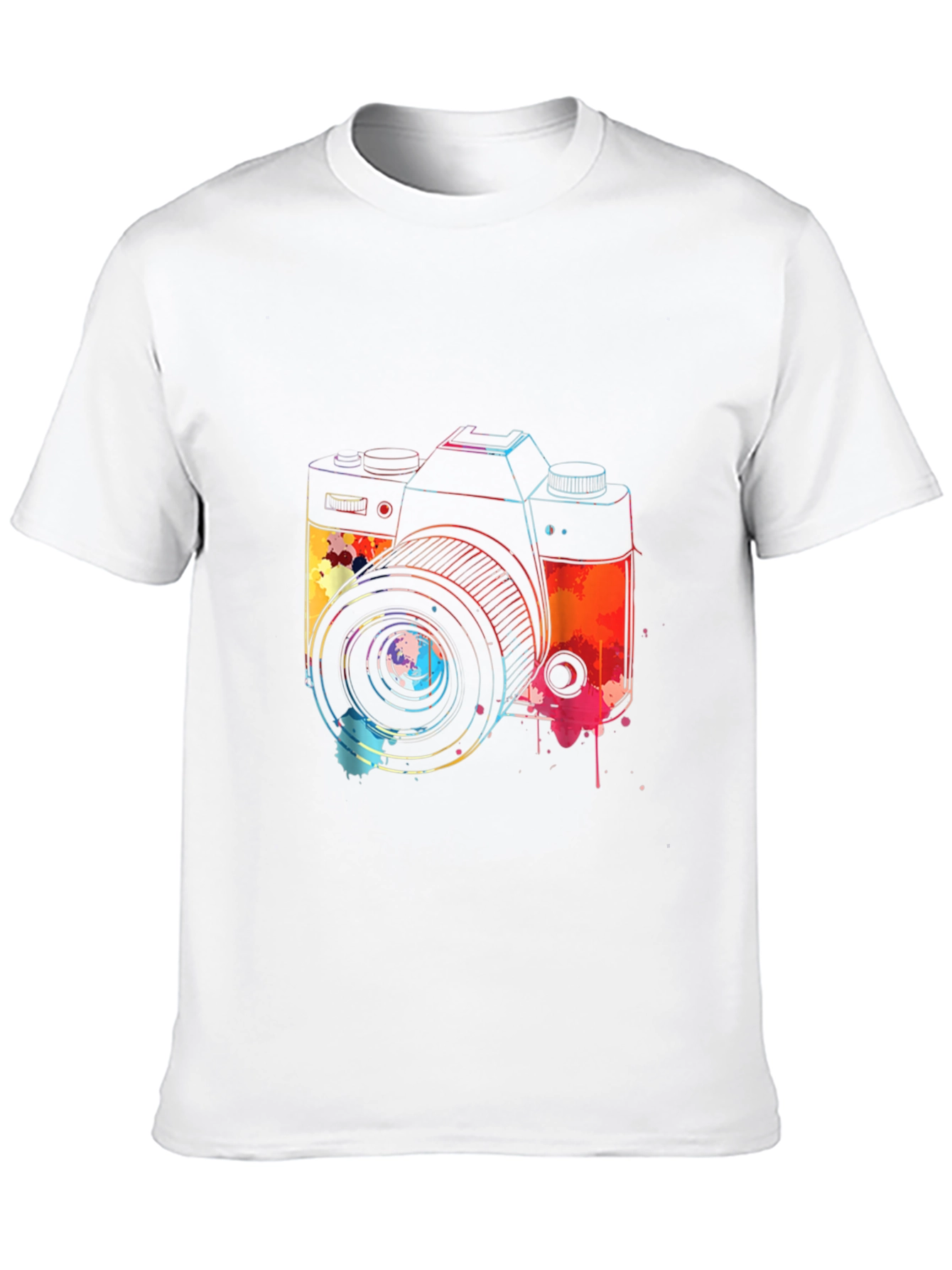 Camera Graphic Tee - Artistic Style