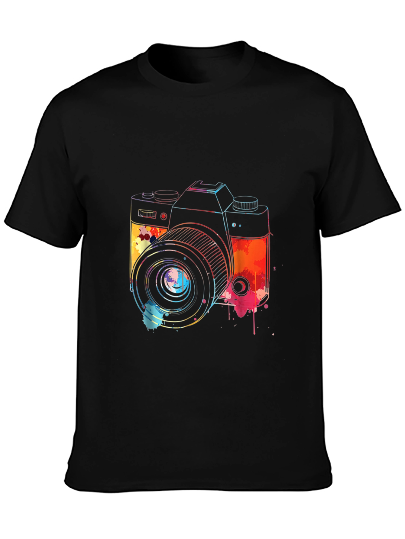 Camera Graphic Tee - Artistic Style