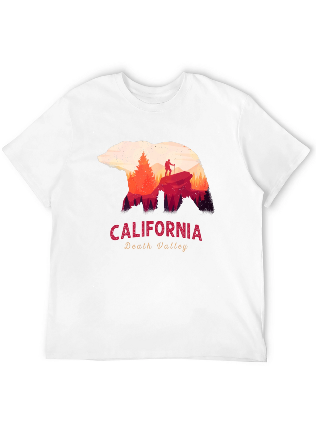California Death Valley Bear Silhouette Graphic Tee