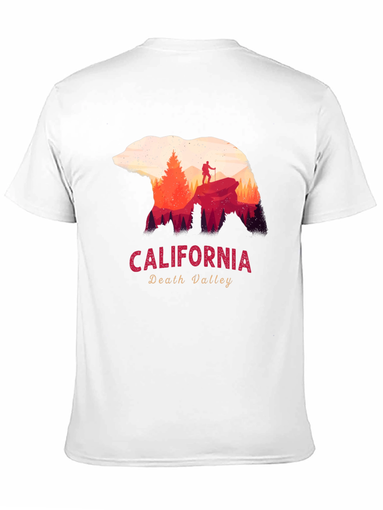 California Death Valley Bear Silhouette Graphic Tee