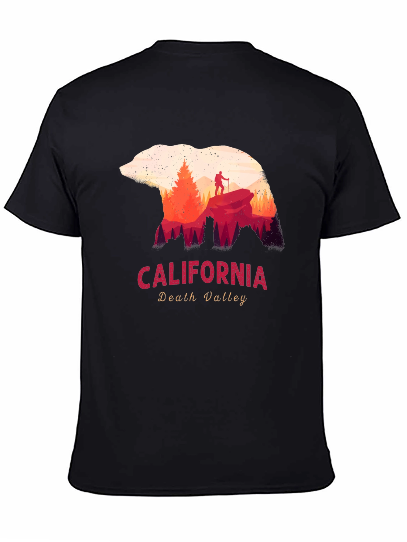 California Death Valley Bear Silhouette Graphic Tee