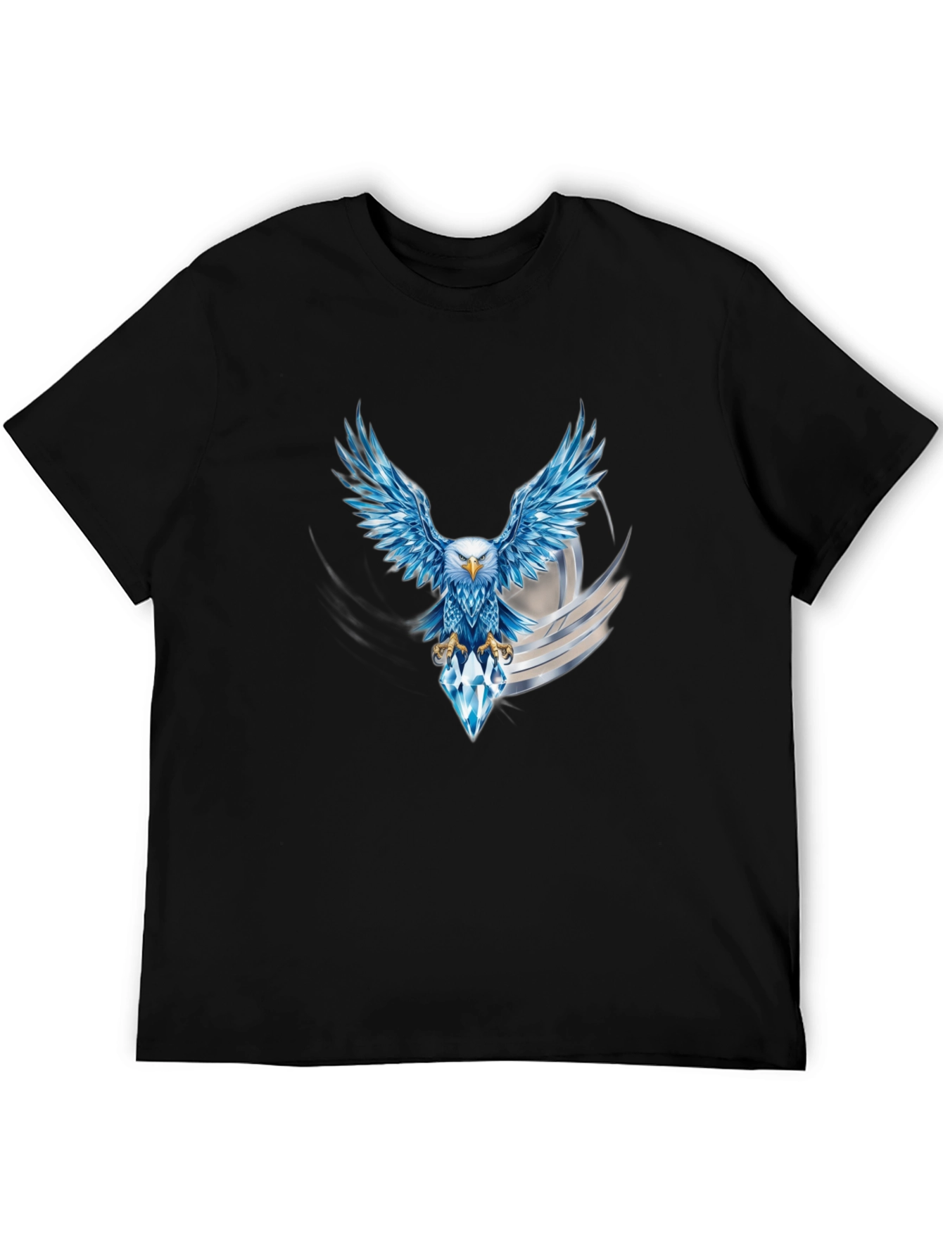 Eagle Diamond Graphic Black T-Shirt
