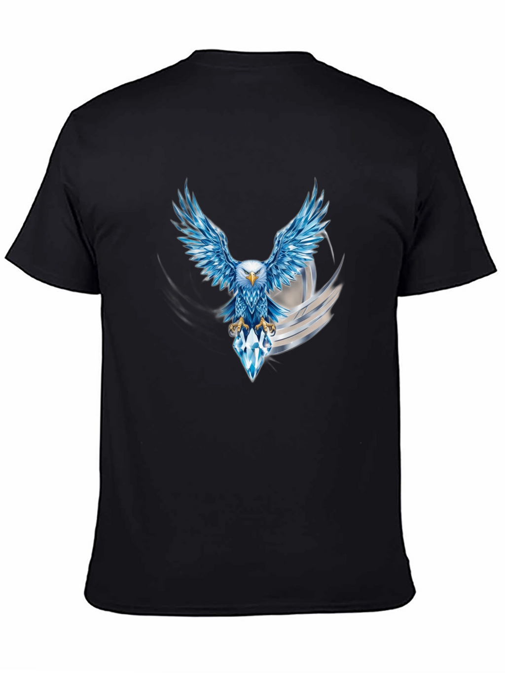 Eagle Diamond Graphic Black T-Shirt