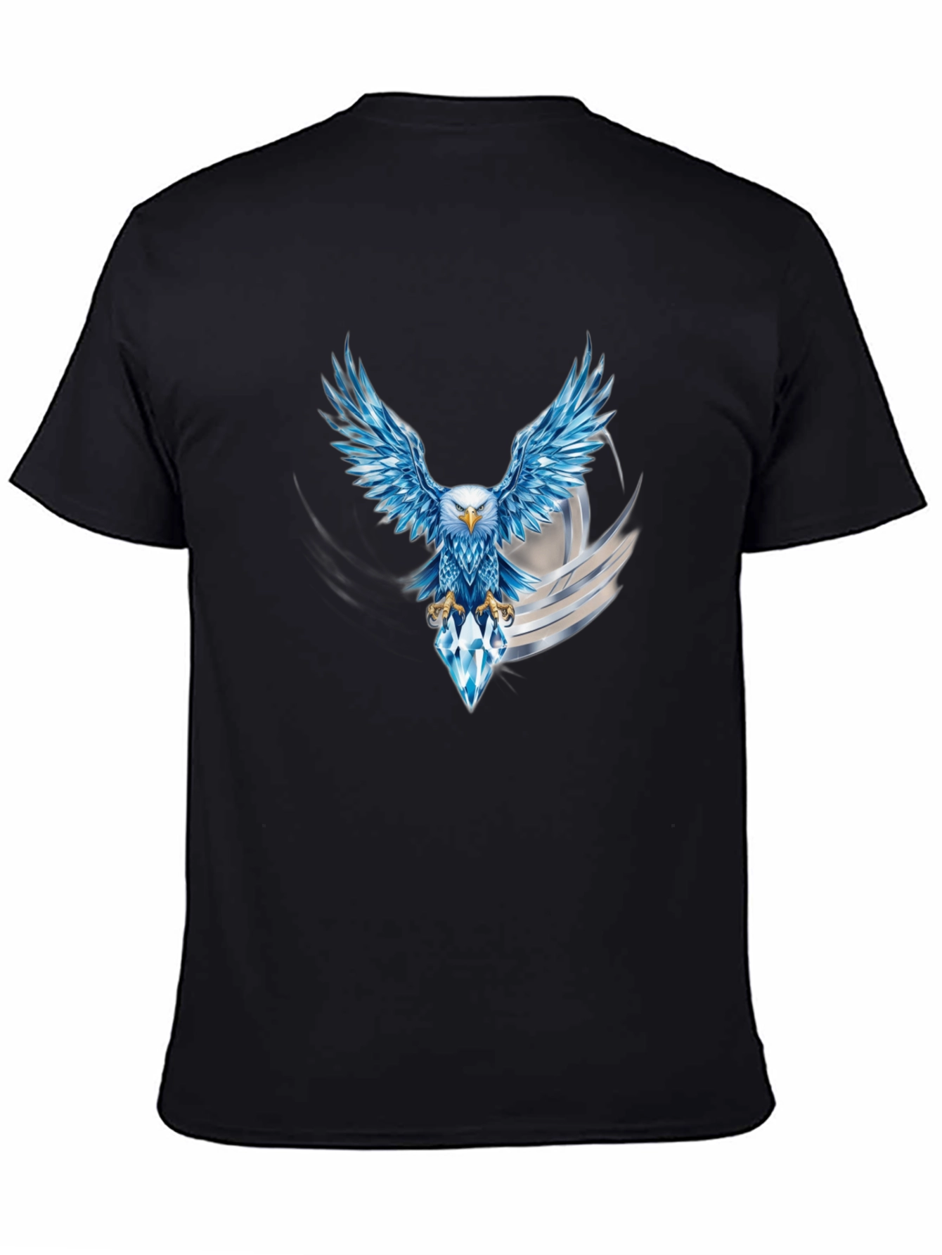 Eagle Diamond Graphic Black T-Shirt