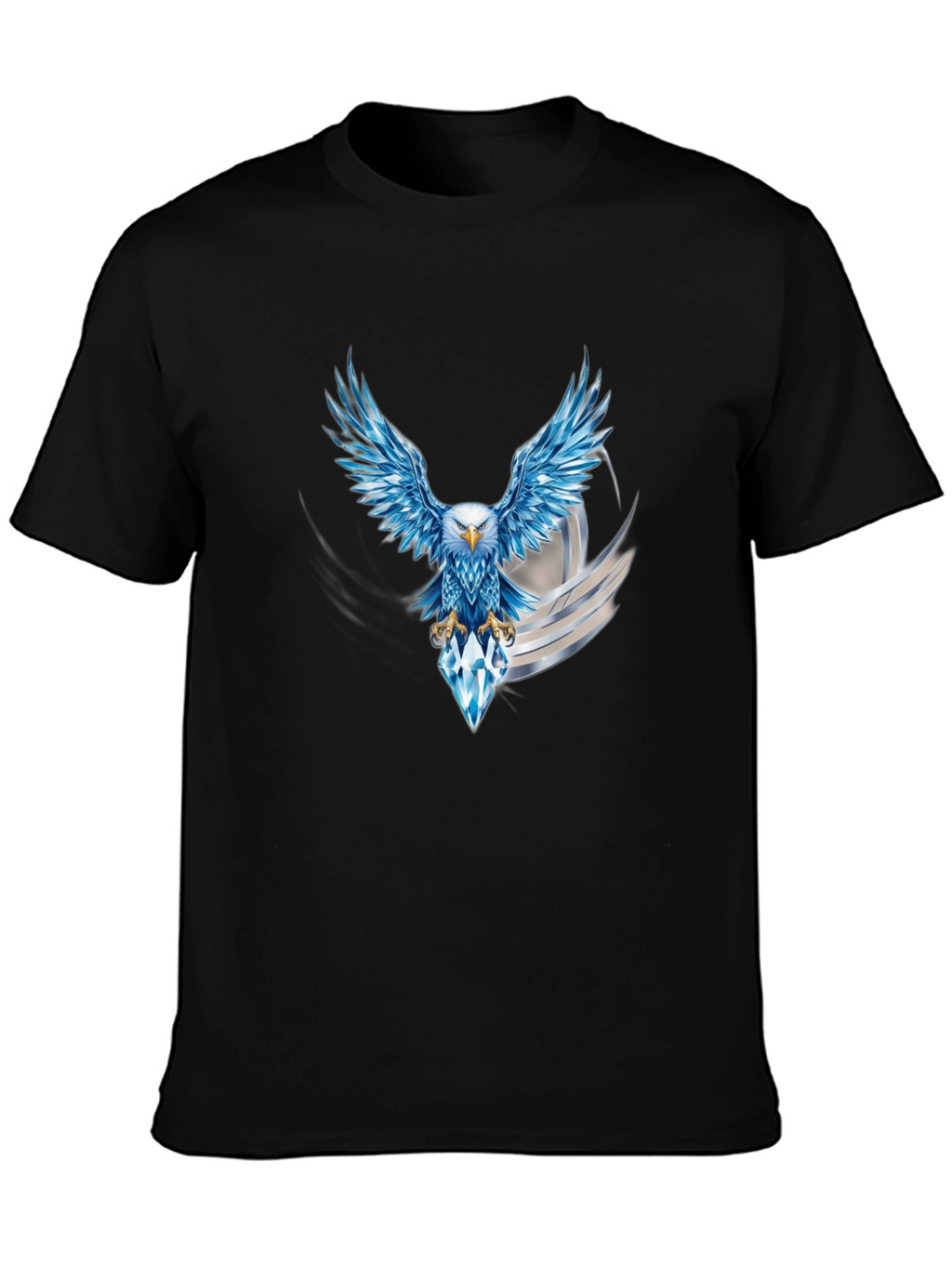 Eagle Diamond Graphic Black T-Shirt