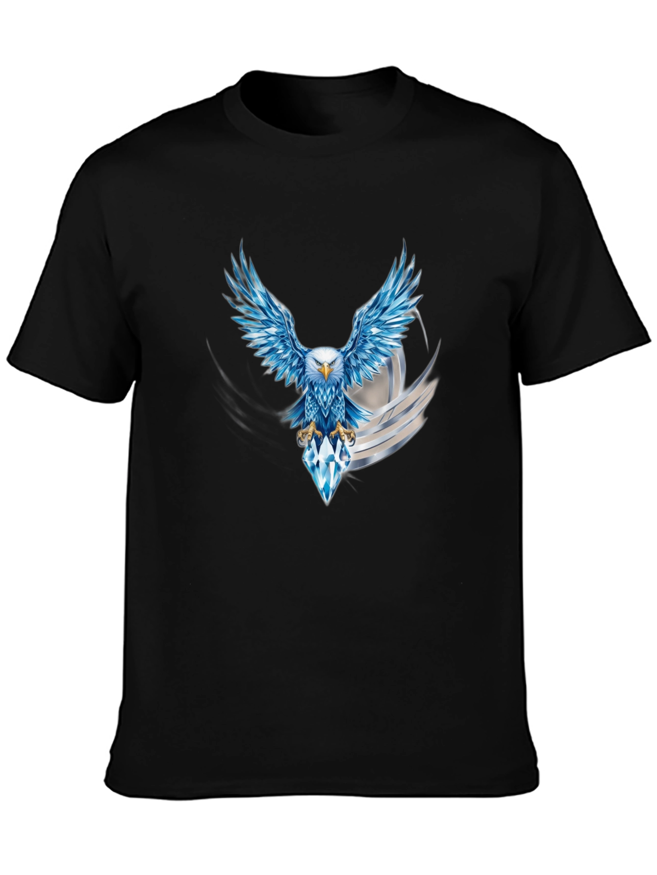 Eagle Diamond Graphic Black T-Shirt