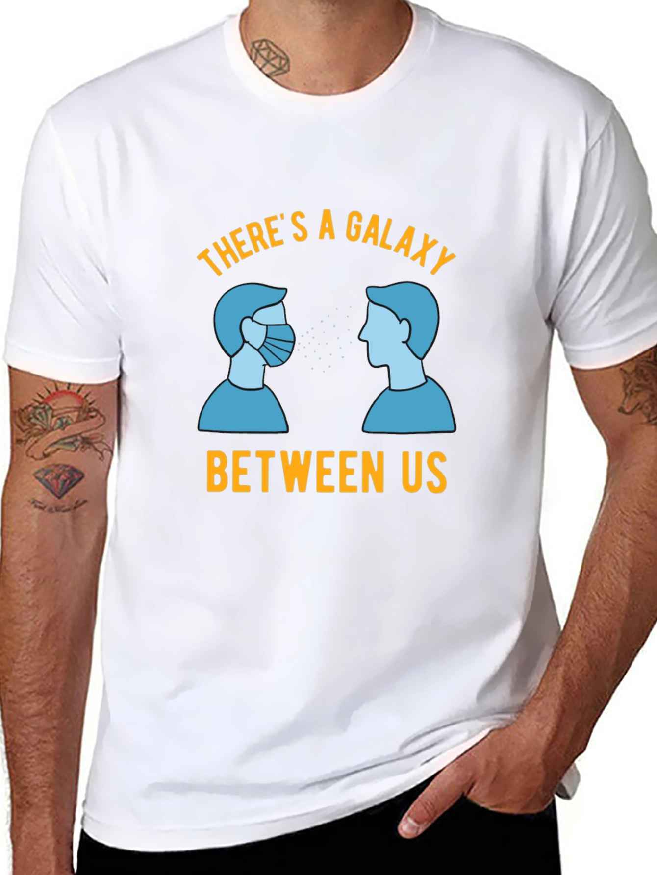 Galaxy Between Us T-Shirt - Social Distancing Tee