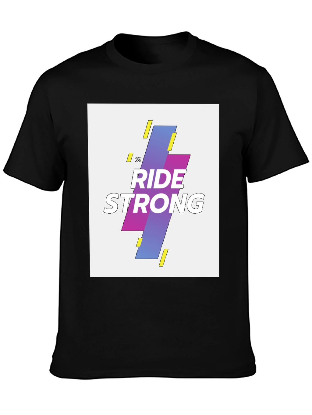 Ride Strong Graphic T-Shirt - Black Cotton Tee