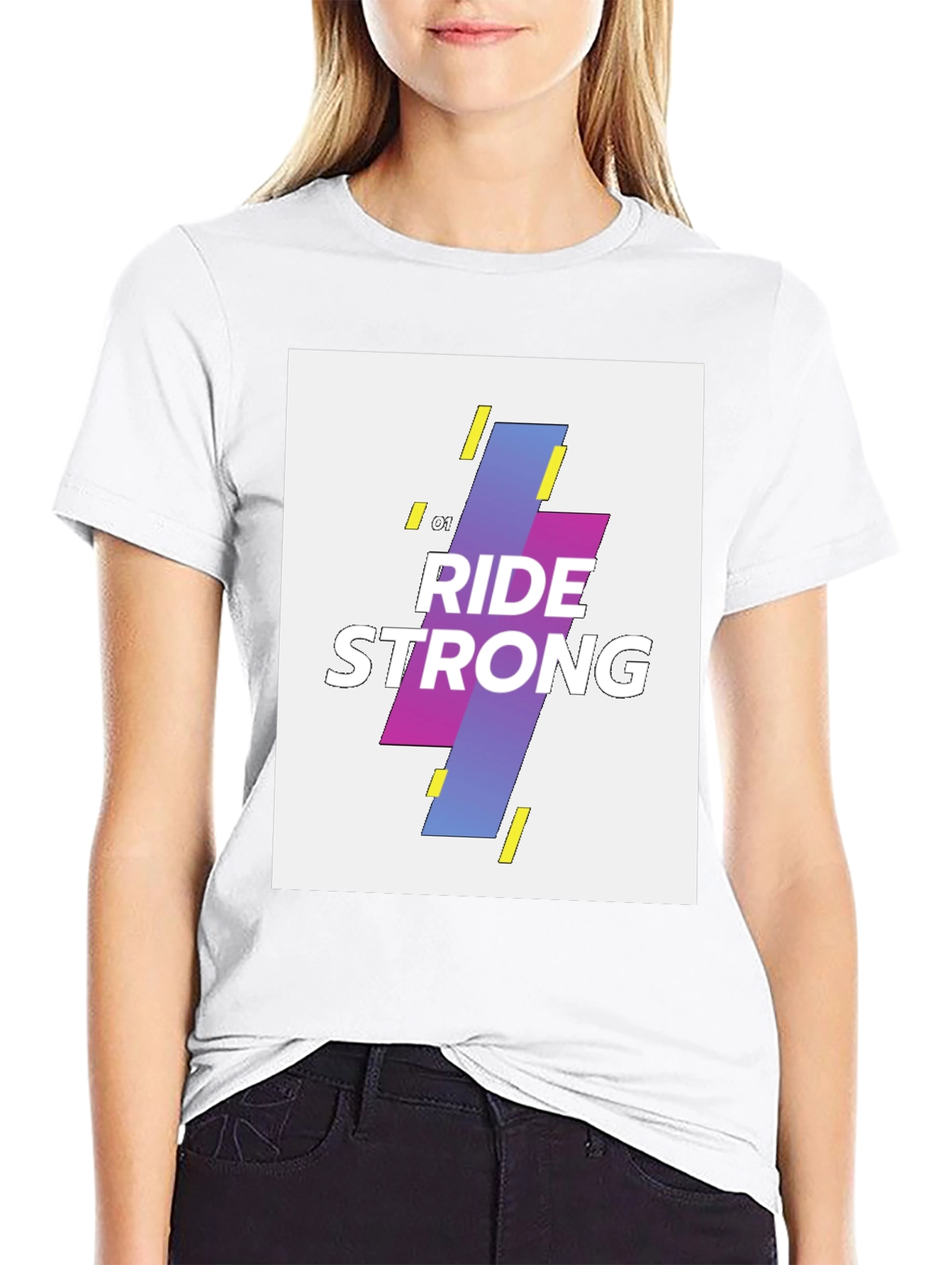 Ride Strong Graphic T-Shirt - Black Cotton Tee