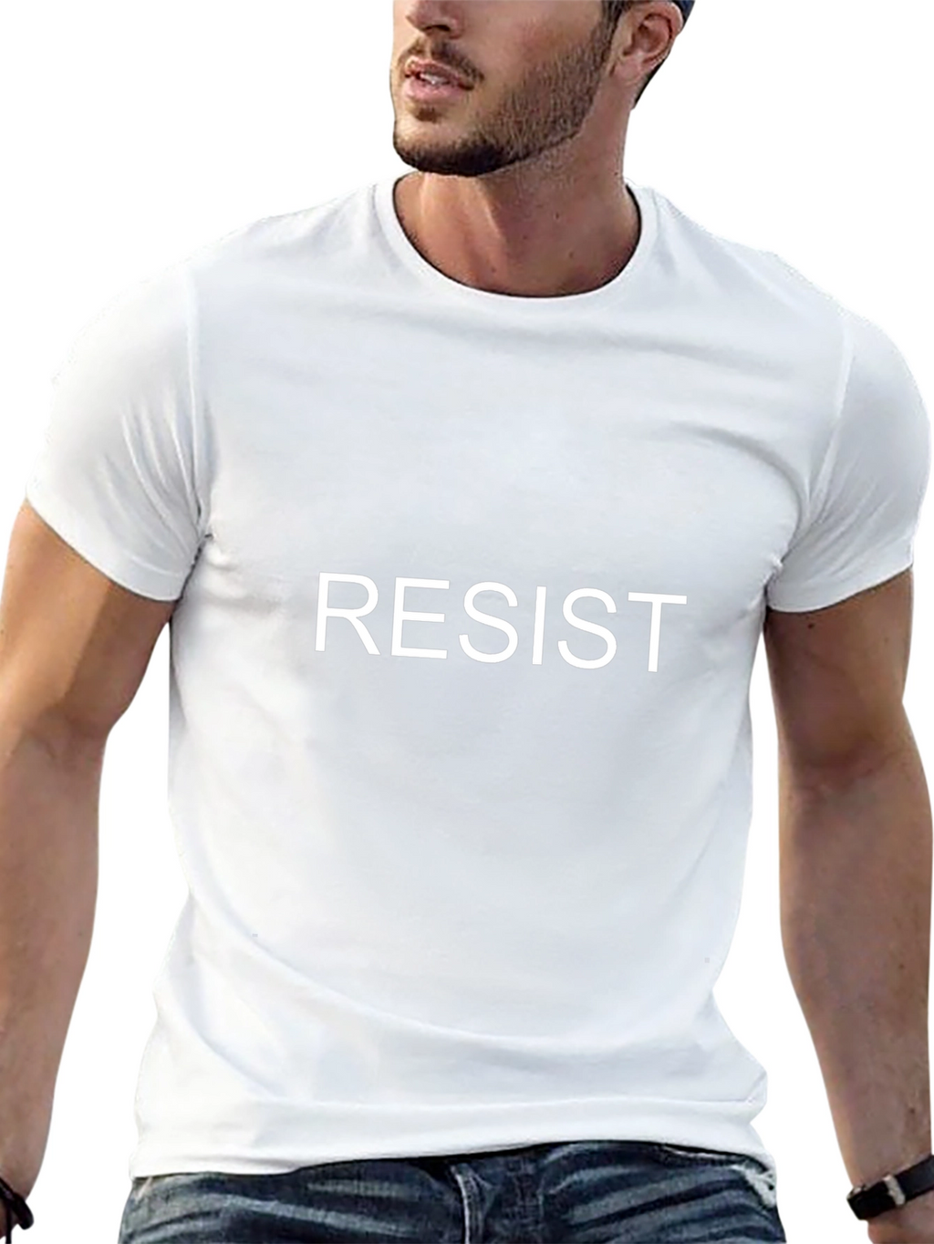 Resist Graphic Tee - Black Cotton Comfort