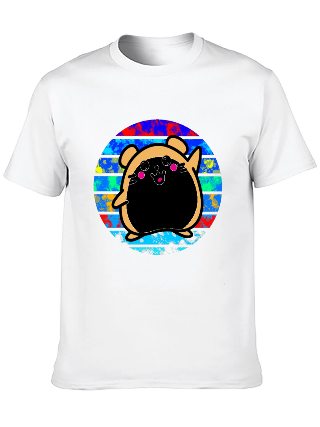 Kawaii Bear Graphic Tee - Unisex Black T-Shirt