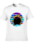 Kawaii Bear Graphic Tee - Unisex Black T-Shirt