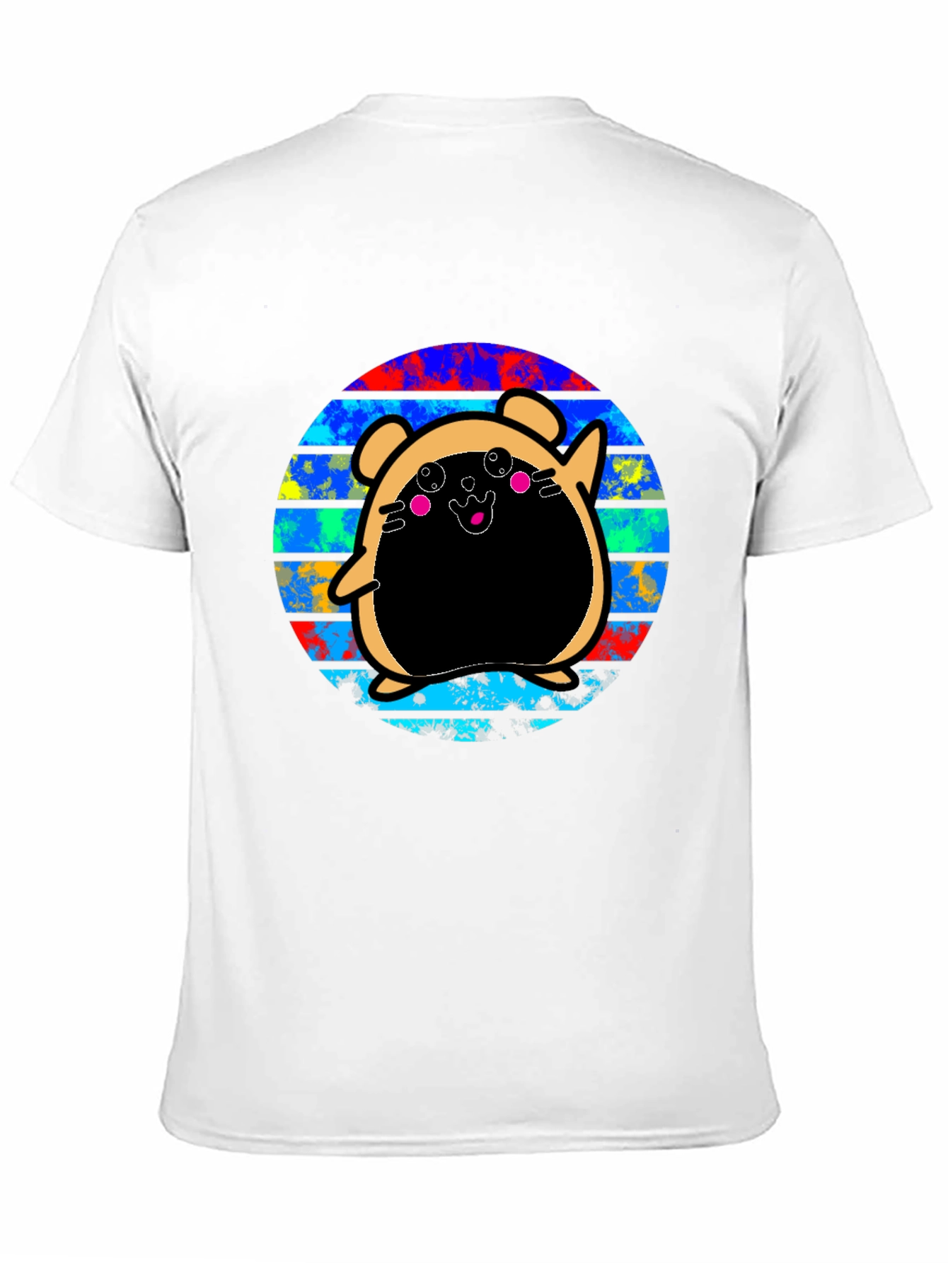 Kawaii Bear Graphic Tee - Unisex Black T-Shirt