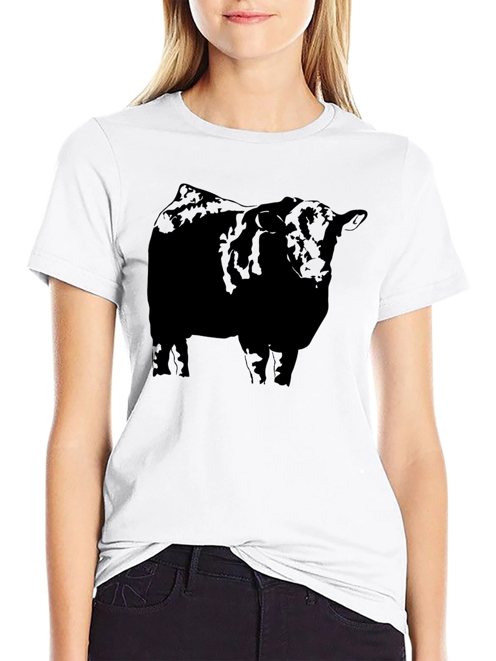 Black Angus Bull T-Shirt - Bold Graphic Tee