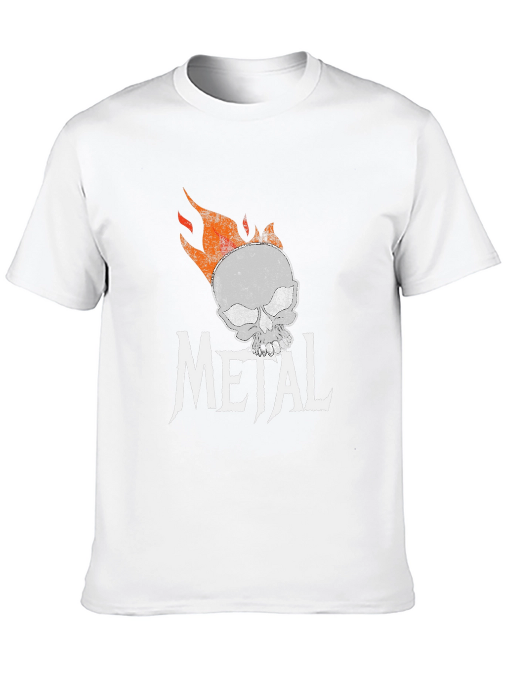 Metal Skull Graphic T-Shirt