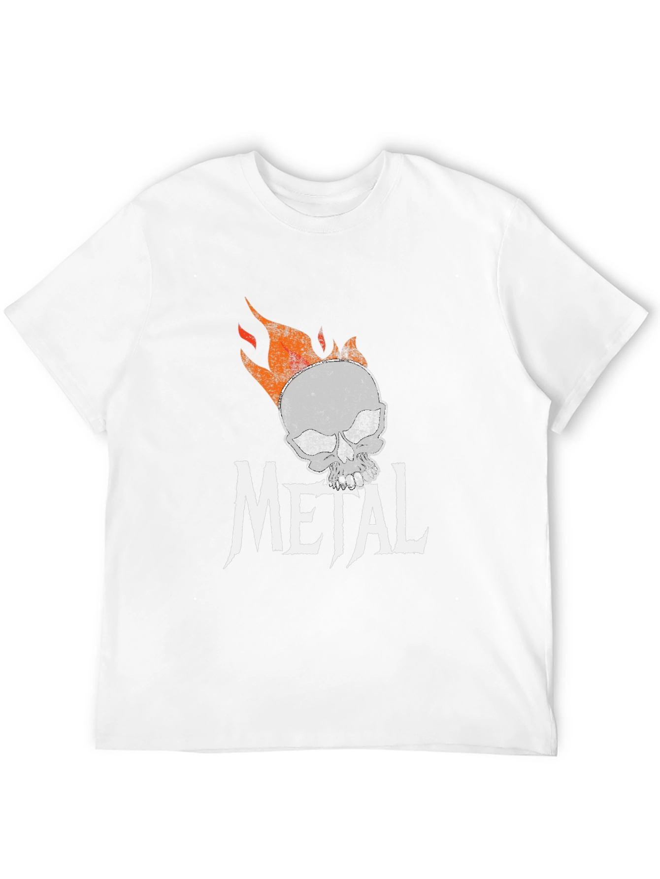 Metal Skull Graphic T-Shirt