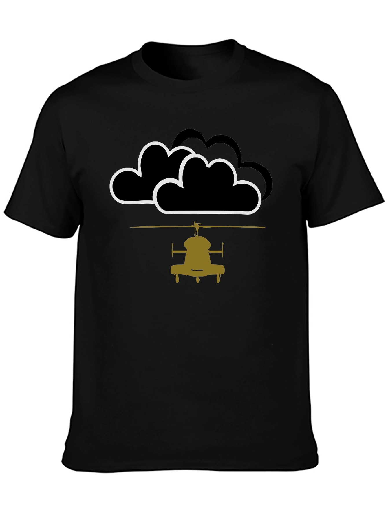Helicopter in the Clouds Graphic Tee