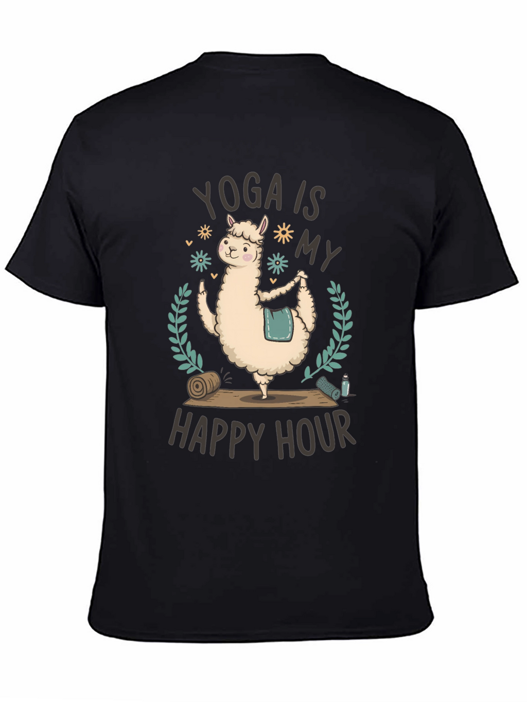 Yoga Llama T-Shirt - Happy Hour Fitness Tee