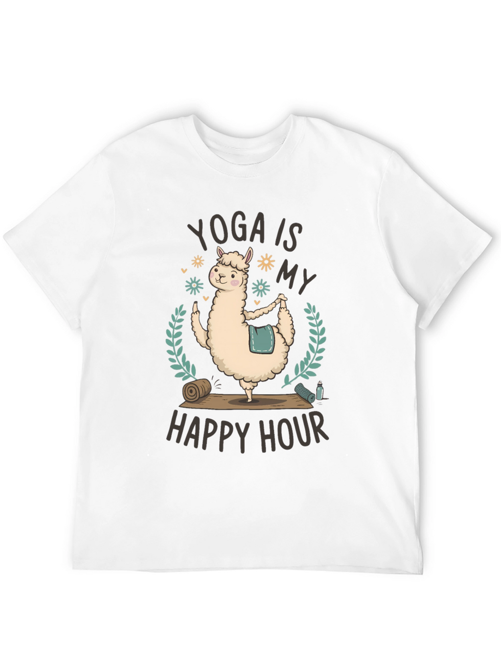 Yoga Llama T-Shirt - Happy Hour Fitness Tee