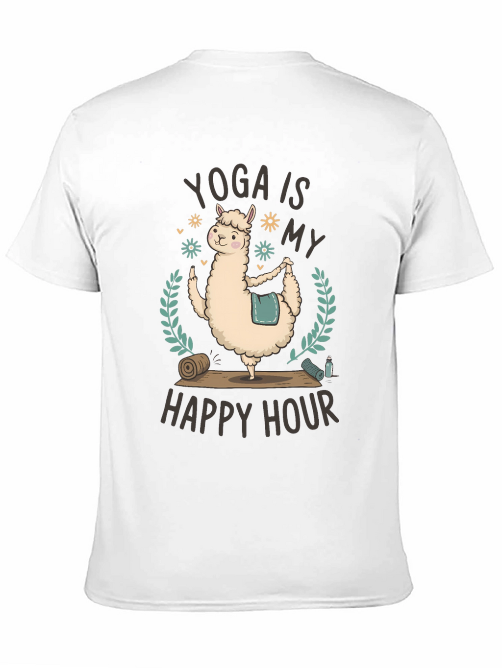 Yoga Llama T-Shirt - Happy Hour Fitness Tee