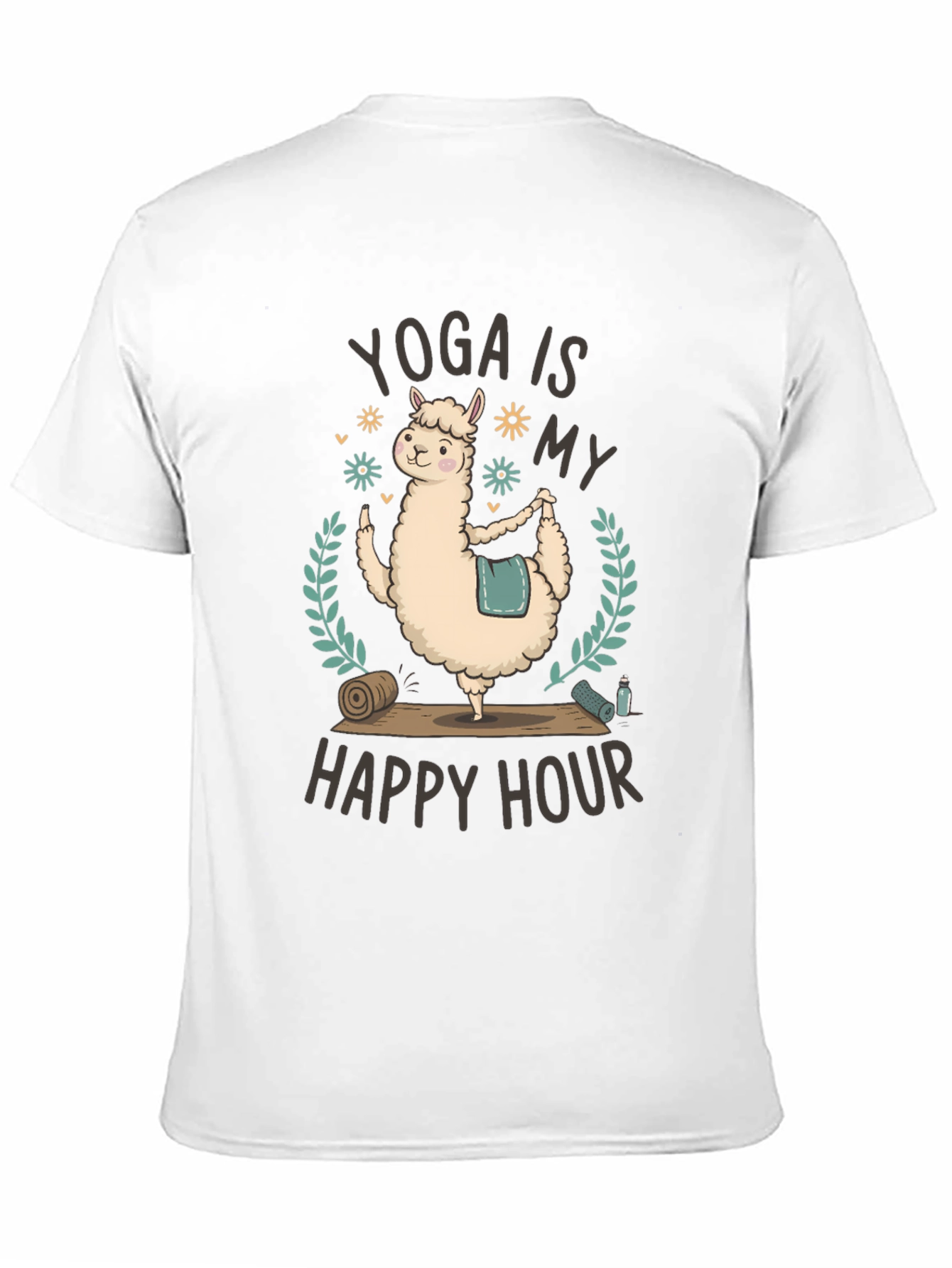 Yoga Llama T-Shirt - Happy Hour Fitness Tee