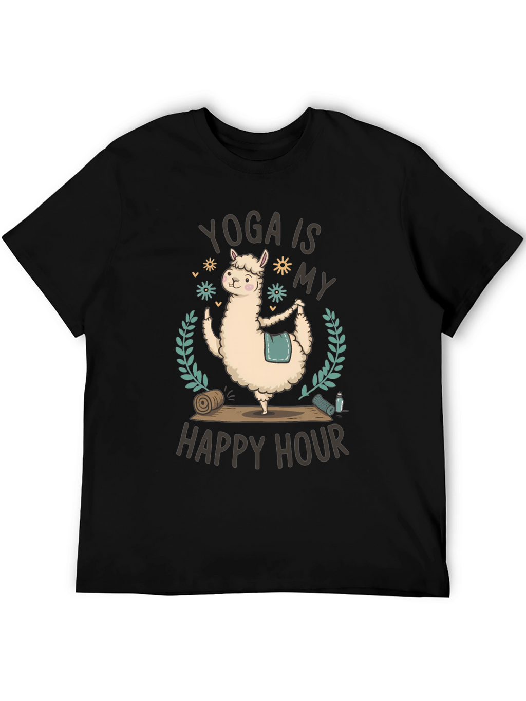 Yoga Llama T-Shirt - Happy Hour Fitness Tee