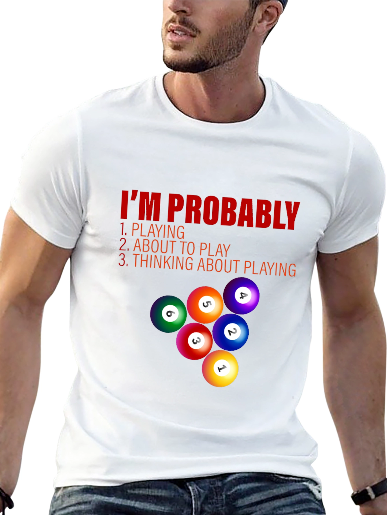 Billiard Player T-Shirt - Im Probably Playing