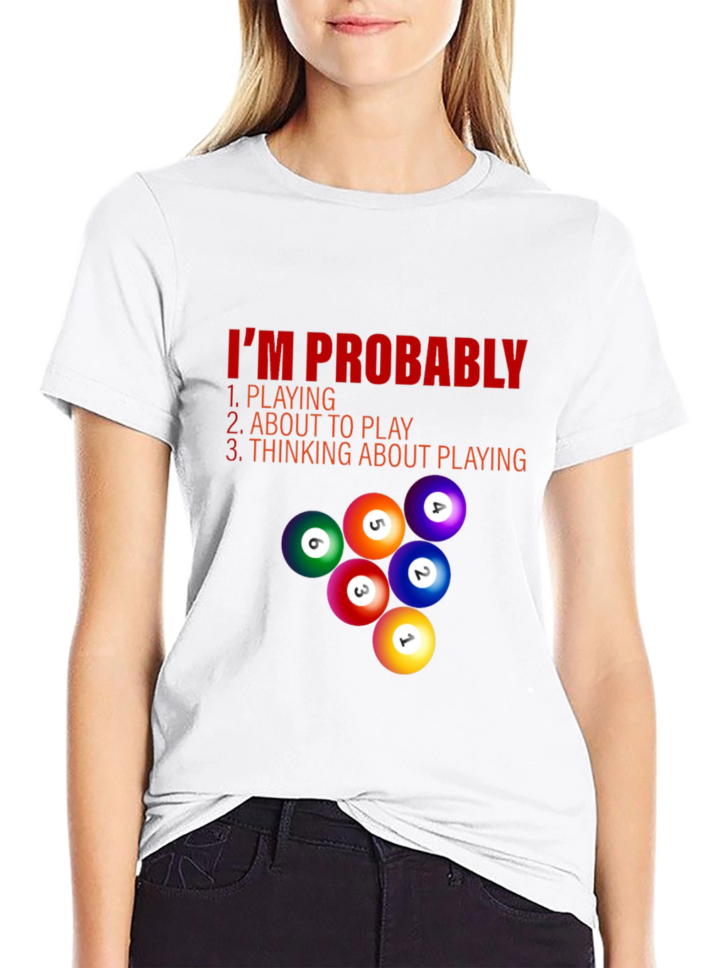 Billiard Player T-Shirt - Im Probably Playing