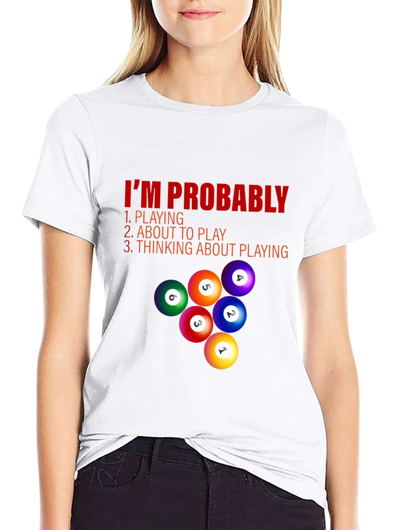 Billiard Player T-Shirt - Im Probably Playing