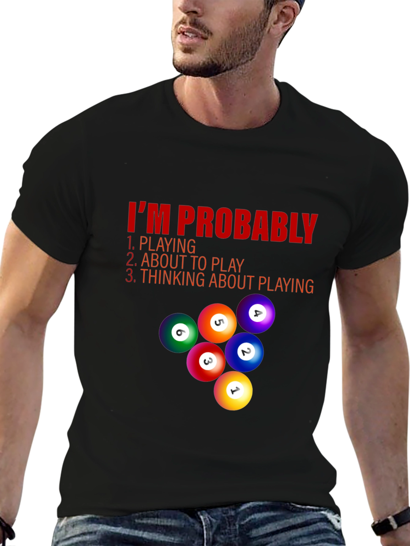 Billiard Player T-Shirt - Im Probably Playing