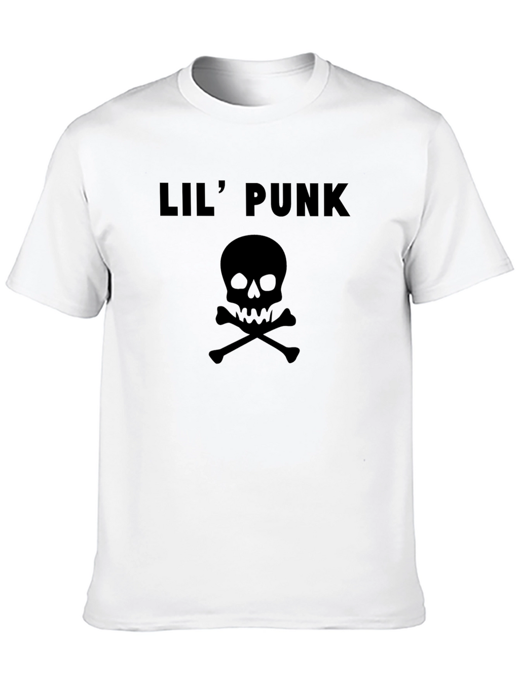 Lil Punk Skull Graphic Tee - Black