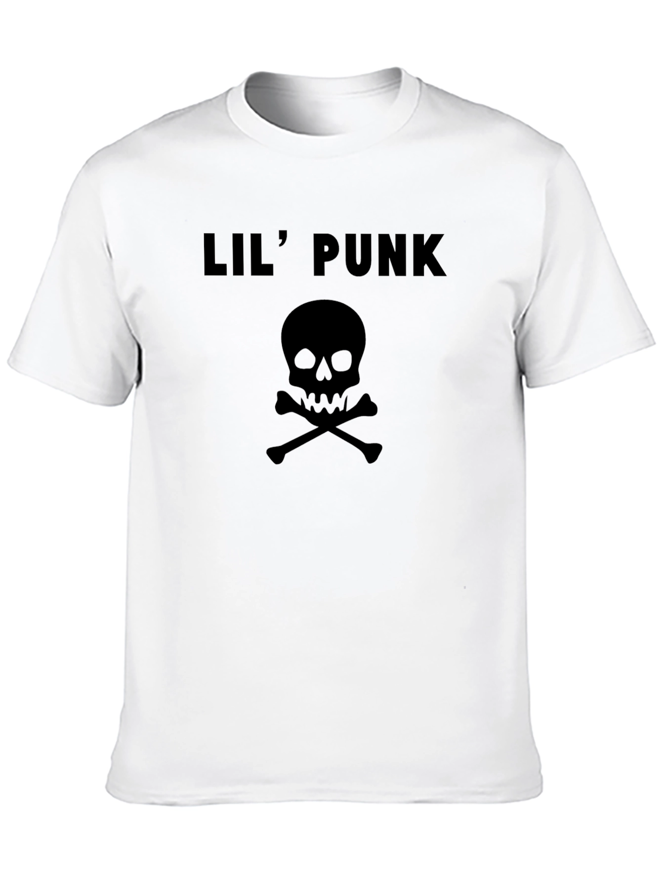 Lil Punk Skull Graphic Tee - Black