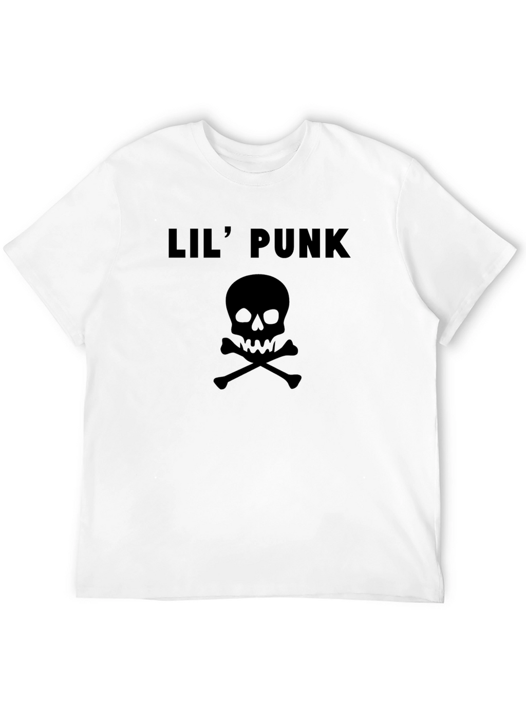 Lil Punk Skull Graphic Tee - Black
