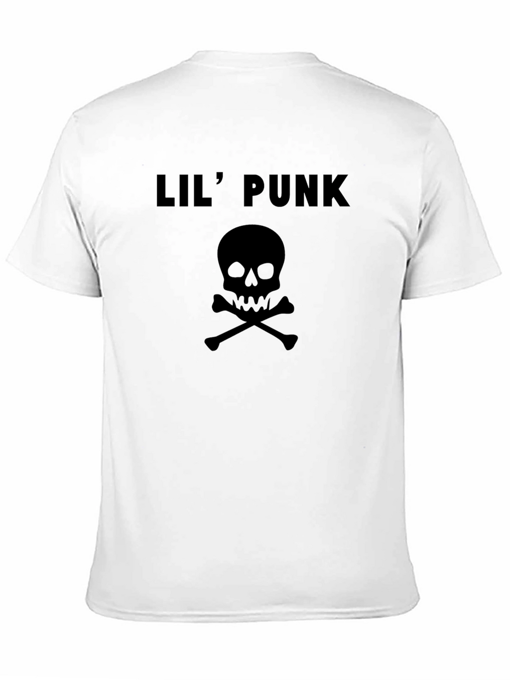 Lil Punk Skull Graphic Tee - Black