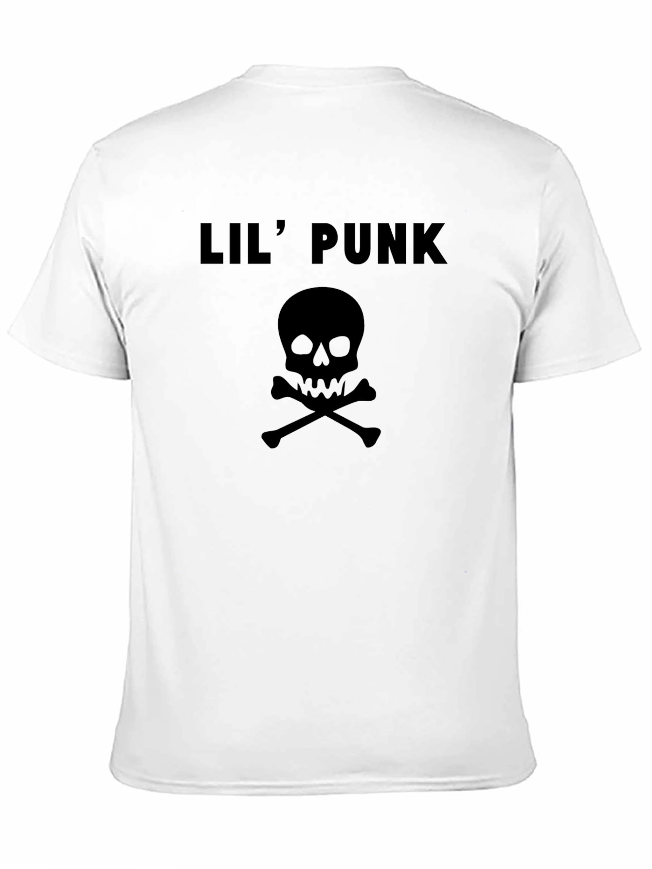 Lil Punk Skull Graphic Tee - Black