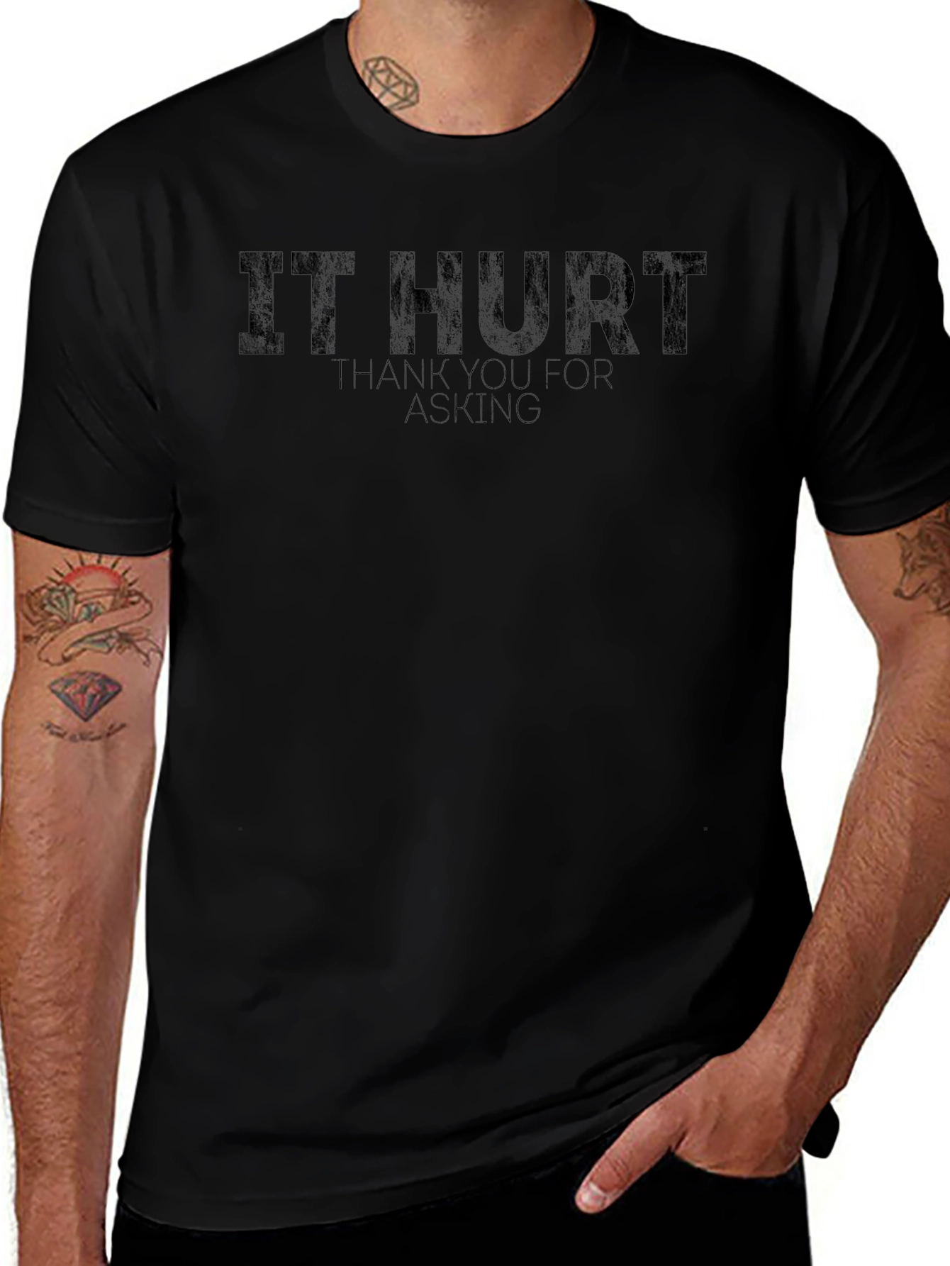 It Hurt Funny Graphic T-Shirt