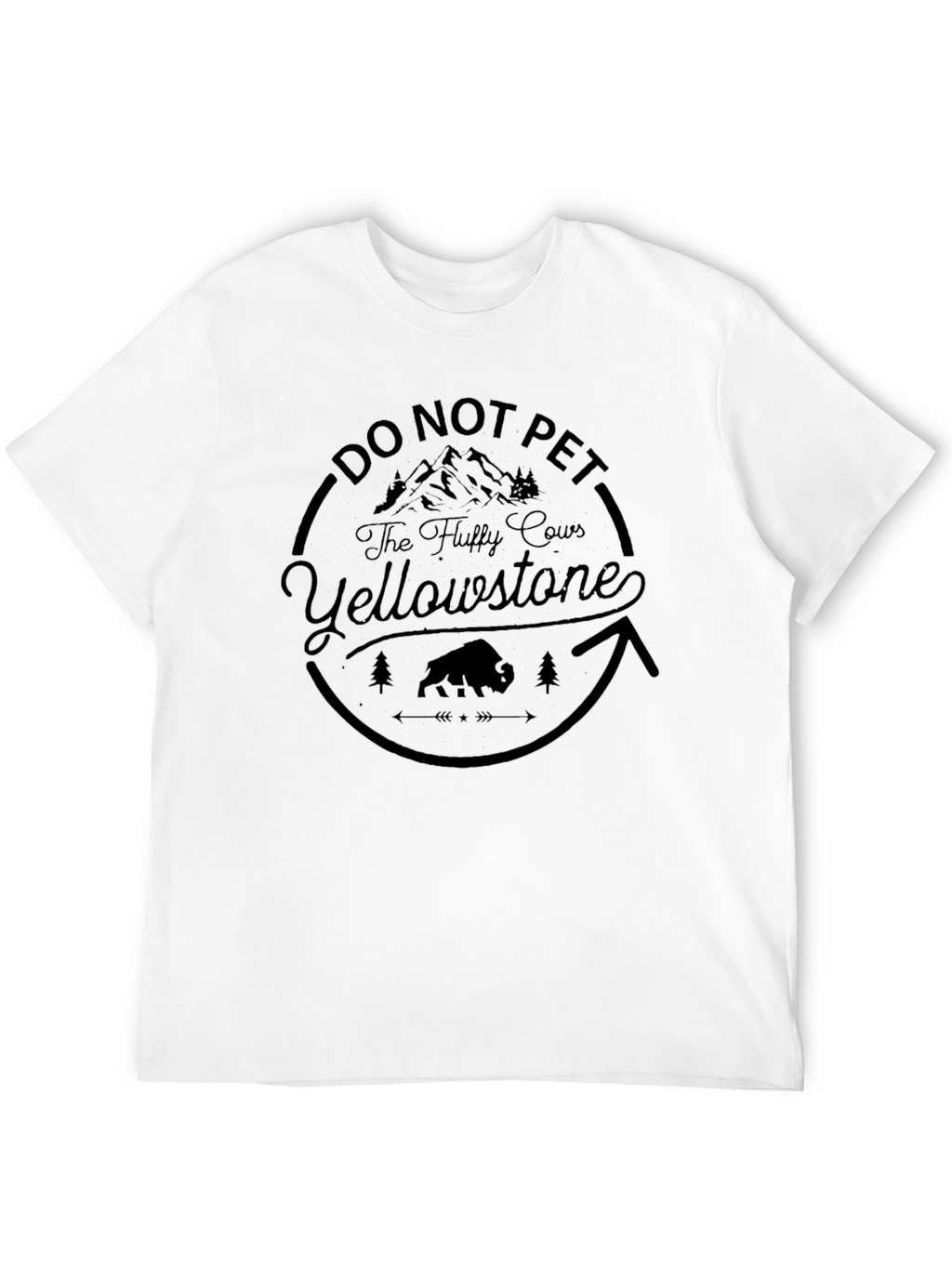 Yellowstone Fluffy Cows Graphic T-Shirt