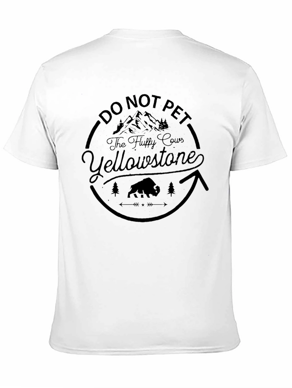 Yellowstone Fluffy Cows Graphic T-Shirt